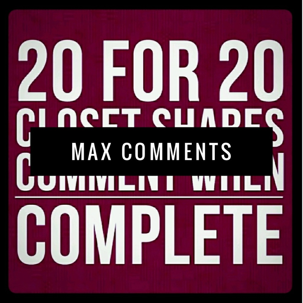 🎉MAX COMMENTS🎉 LIKE NEW LISTING